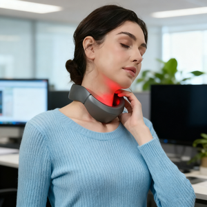 Penetrasi tinggi portabel bentuk U 14 cahaya kacang penghilang nyeri leher 650nm Laser Diode pemijat leher panas - Product Image 1