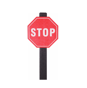 Portable Single Post Mini Golf Stop Sign Post Octogonal Safety Marker avec Installation facile au sol - Product Image 1