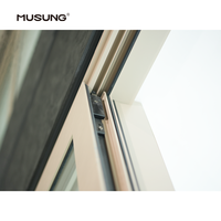Ventana Corredera Moderna de Aluminio con Doble Acristalamiento y Marco de Rotura Térmica para el Hogar
