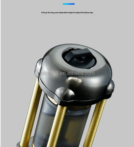 Briquet torche à gaz butane rechargeable JOFI Turbo Jet Flame en alliage de zinc pour cigares, cuisine, camping - Product Image 5