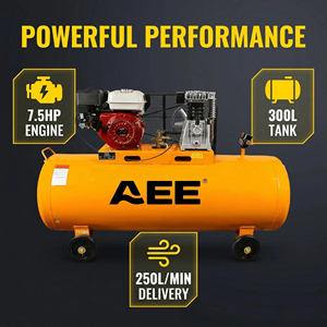 Compresseur d'air industriel à piston de 50 litres, pompe à vide, moteur essence, 250 L/MIN, surpresseur - Product Image 3