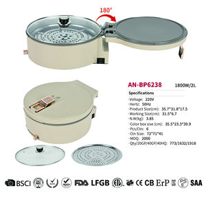 Máquina <span class=keywords><strong>para</strong></span> Hacer Crepas 3 en 1 GS CE ROHS CB Erp, Máquina <span class=keywords><strong>para</strong></span> Hacer Panqueques con Plancha Antiadherente y Esparcidor de Masa, Máquina <span class=keywords><strong>para</strong></span> Hacer Crepas de 1800 W <span class=keywords><strong>para</strong></span> Cocina - Product Image 5