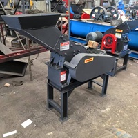 Mini concasseur à marteaux diesel portable, petite machine de broyage de pierres et de minerais pour le calcaire, le gravier et les déchets de construction