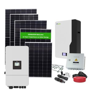 Conjunto Completo de Sistema de Energía Solar Híbrido <span class=keywords><strong>Deye</strong></span> de 48V, 10kw/<span class=keywords><strong>12kw</strong></span>, Diseño Personalizado, Lista de Precios para Oficina u Hogar - Product Image 1