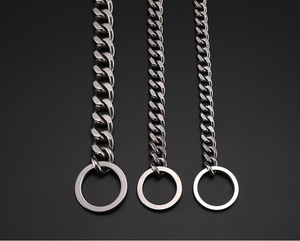 <span class=keywords><strong>Collar</strong></span> de acero inoxidable para mascotas, correa para perro, Bulldog Francés, Pitbull, envío directo, proveedores - Product Image 4
