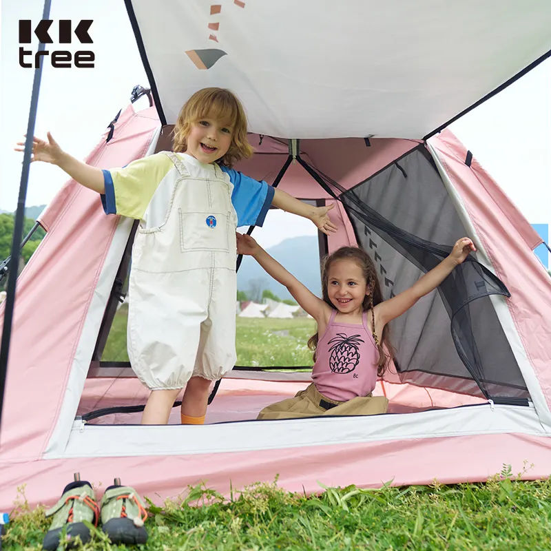 KOCOTREE Tente de camping, randonnée, tente de jeu pour enfants, tente de camp imperméable pour 4 personnes