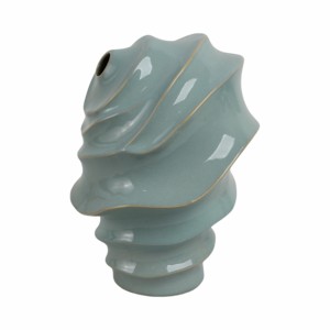 Vaso in ceramica con spirale scultorea per soggiorno, decorazione per la casa, camera da letto, cucina, ufficio, pezzo d'arredo. - Product Image 5