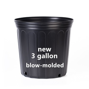 Vasi da vivaio in plastica nera personalizzabili, di grado commerciale in HDPE con fori - Ecologici e resistenti per uso domestico e giardinaggio - Product Image 3