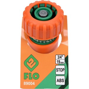 <b>Quick</b> <b>Connector</b> For Irrigation Pipes 3/4 Inch FLO Stop Valve Orange Green Plastic - Product Image 3