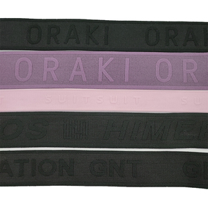 Sangles de couleur en ruban jacquard en nylon souple avec logo en sergé, sangle d'ordinateur pour accessoires vestimentaires avec ruban jacquard en forme de lettre - Product Image 2