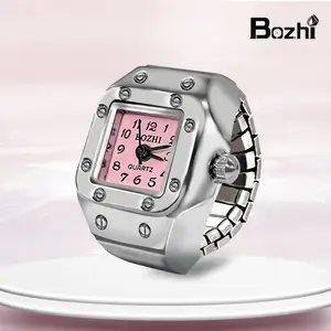 Bozhi-01 Ring Watch New Hot Selling Creative Alloy Shell Finger Watch Couples' Leisure Sports Quartz Watch