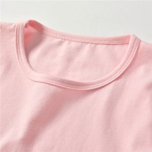 T-shirt d'été pour filles, 100% coton, de bonne qualité, à prix avantageux, avec manches courtes, vente en gros - Product Image 2