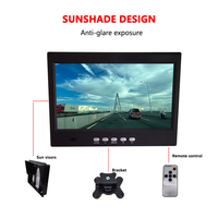 Firecore-Monitor de reserva de imagen cuádruple dividida, monitor de 7 pulgadas de visión nocturna DC 12-24V AHD CVBS para camión y autobús