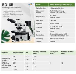<span class=keywords><strong>Microscopio</strong></span> Metalúrgico de <span class=keywords><strong>Campo</strong></span> <span class=keywords><strong>Oscuro</strong></span> DIC Boshida BD-6R 50X-1000X - Product Image 2