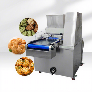 Machine automatique compacte pour la fabrication de biscuits, déposeuse de biscuits à découpe filaire, équipement de production de pâtisserie - Product Image 1