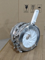 Valve Iris de traversée CRS pour salle blanche, passage scellé pour câbles, tuyaux et conteneurs entre environnements contrôlés