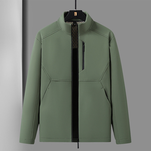 Vêtements de travail d'automne, manteau anti-salissure, coupe-vent, veste de travail imperméable à col montant, confortable et respirant - Product Image 4