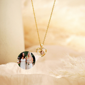 Collier Lateefah Couple Heart 100 Langues Je t'aime avec certificat CE pour cadeaux de la Saint-Valentin - Product Image 3