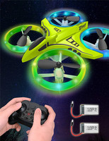 Mini Drone pour enfants avec lumières LED, anti-Crash, One Key, décollage, atterrissage, Flips RC, petits jouets volants, Drones pour débutants
