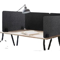 Cloison Acoustique Modulaire de Bureau - Écran de Projection Tissé Insonorisé, Séparateur de Poste Portable et Panneaux de Raccordement pour Bureau