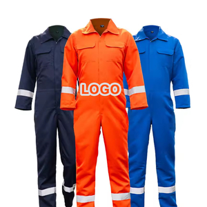 Tùy chỉnh Hi-VIS xây dựng phù hợp với người đàn ông của thợ điện bảo hộ lao động cao phản chiếu tổng thể Coverall làm việc đồng phục - Product Image 1