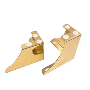 中国现代设计铬金色金属表沙发橱柜腿家具沙发角腿家具