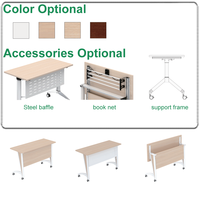 Escritorio de Conferencia Plegable Moderno y Elegante - Muebles de Oficina Multiusos para el Hogar, Oficina, Dormitorio, Escuela