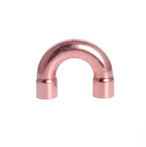 廉价制冷备件高质量空调连接管铜配件弯管机联管头