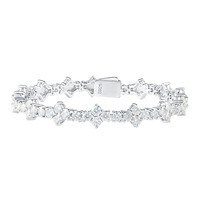 Bracelet pour femme en argent sterling S925 avec moissanite, style luxe léger, trèfle à quatre feuilles, mode européenne et américaine, vente transfrontalière