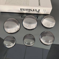 Presse-papiers en verre cristal K9 de 70 mm avec logo laser personnalisé, dôme en cristal vierge en gros pour la décoration intérieure
