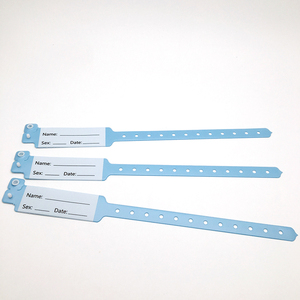 Pulsera de <span class=keywords><strong>Pvc</strong></span> con identificación de alta calidad, serie impresa, registro de información de pacientes, <span class=keywords><strong>Hospital</strong></span>, médica, gran oferta de fábrica - Product Image 1