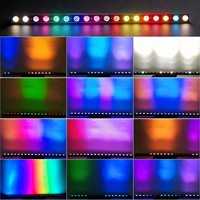Barre lumineuse murale 18x10W 18 LED 4-en-1, projecteur stroboscopique à couleurs mélangées pour concerts, soirées, KTV et bâtiments