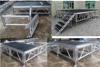 Escenario de aluminio para eventos al aire libre, podio portátil, plataforma para conciertos, iglesias, bodas, sistema de escenario.