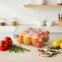 Boîte alimentaire jetable en plastique thermoformé pour fruits (fraises), sushis, pizzas, nouilles, hamburgers à emporter - PET MINXING