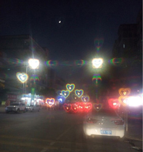 Lunettes de diffraction en papier personnalisées colorées avec effet bonhomme de neige, étoile, cœur pour spectacle de lumières de Noël, feux d'artifice - Product Image 5