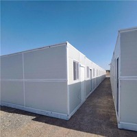3 en 1 Z Type Préfabriqué Pliable Mobile 2 Story Tiny Flat Pack Container House pour Stockage avec Cuisine Salle de Bain Électrique