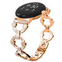 Bracelet de remplacement en métal de luxe HUANLONG pour Google Pixel Watch, bracelet en acier inoxydable pour femmes