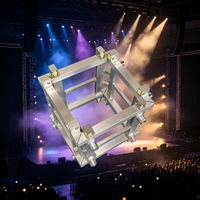 Manchon carré en aluminium pour structure de scène, idéal pour l'éclairage de concert et les toitures de structures scéniques