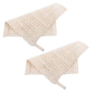 Éponge de bain en sisal écologique personnalisable avec filet moussant pour la douche, serviette exfoliante pour un nettoyage en profondeur - Product Image 1