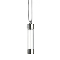 Pendentifs classiques en acrylique plaqués or 18 carats pour pierres précieuses, cheveux, parfum, graines de moutarde, cadeaux de mariage