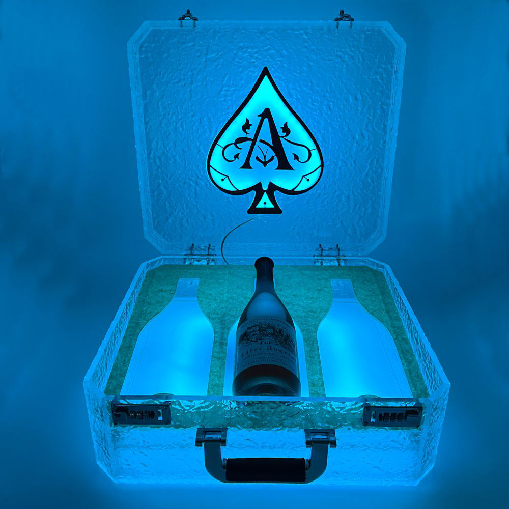 LED Ace Of Spades Champagne Bottle Presenter,with Remote Control...