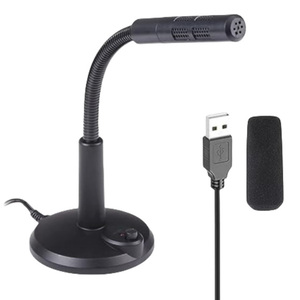 Universal Flexible Desktop Mini USB Stand Microphone for Laptop PC <strong>Computer</strong> <strong>Mic</strong> USB Desktop Microphone - Product Image 1