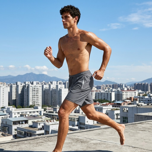 Pantalones Cortos Deportivos Cómodos para Hombre, Secado Rápido, Material que Absorbe la Humedad, Cintura Elástica Relajada, Cordón Ajustable, Funcionales - Product Image 3