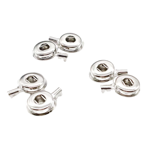 3,5 mm <span class=keywords><strong>ECG</strong></span> vrouwelijke gesp met aansluitingen Koperen metalen drukknopen Elektrodeknoppen Drukknopen Medische connectoren Power 1P-adapter - Product Image 1