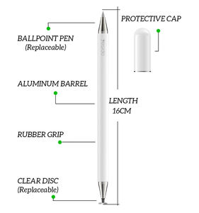 ST04 2 In 1 ปากกาสไตลัสแท็บเล็ตโน้ตบุ๊คActive Capacitiveการเขียนการเขียนดินสอโทรศัพท์พร้อมปากกาลูกลื่นสําหรับIP <span class=keywords><strong>Android</strong></span> - Product Image 2