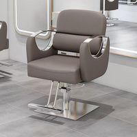 Chaise de Salon de Beauté Professionnelle de Luxe à Vendre, Siège en Cuir PU, Pompe Hydraulique, Pivotant à 360 Degrés, Multifonctionnelle