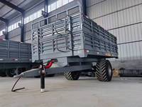 Remorque agricole basculante latérale et arrière, 5 tonnes, 8 tonnes, 10 tonnes, 12 tonnes, montée sur tracteur, à essieu simple et tandem, avec bords de citerne hauts
