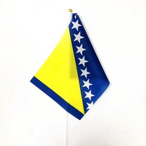 Ruiyuan/68D poliéster Bosnia y alegría mano personalizado al aire libre las elecciones para desfile deportes banderas - Product Image 4