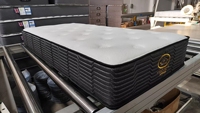 Matelas hybride à ressorts ensachés et mousse, fermeté moyenne, taille simple, pour usage hôtelier, avec housse amovible en tissu polyester, mobilier de maison