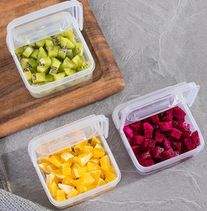 Contenedor de almacenamiento de alimentos de plástico, herramienta de almacenamiento de cocina, juego de caja de conservación de queso de grado alimenticio con tapas - Product Image 2